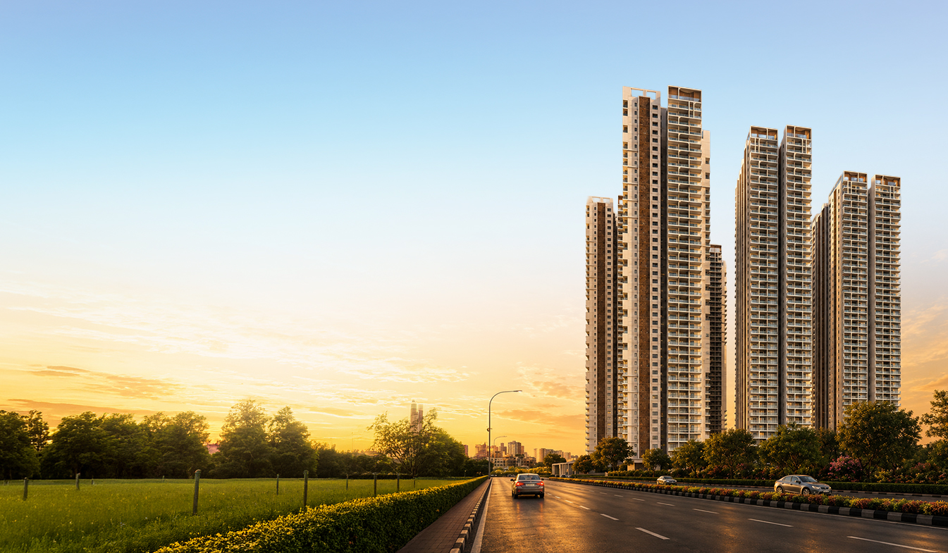 ARKA towers at sunset, Nanakramguda, Hyderabad